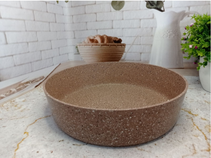 Форма для запікання OMS з литого алюмінію та гранітним покриттям 28 см Коричневий (30600279) - фото 5