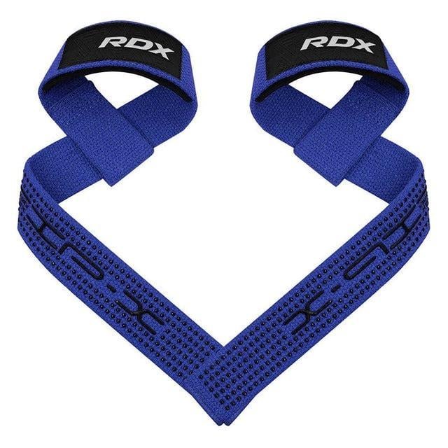 Лямки для тяги RDX S4 Gym Cotton Gel Straps Plus Blue (WAC-S4U+)