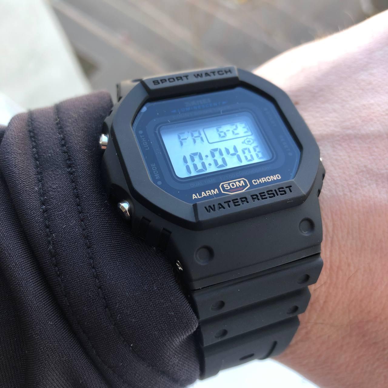 Наручные часы мужские Skmei военные противоударные водостойкие электронные Черный (1628) - фото 4 Наручные часы мужские Skmei военные противоударные водостойкие электронные Черный (1628) - фото 4