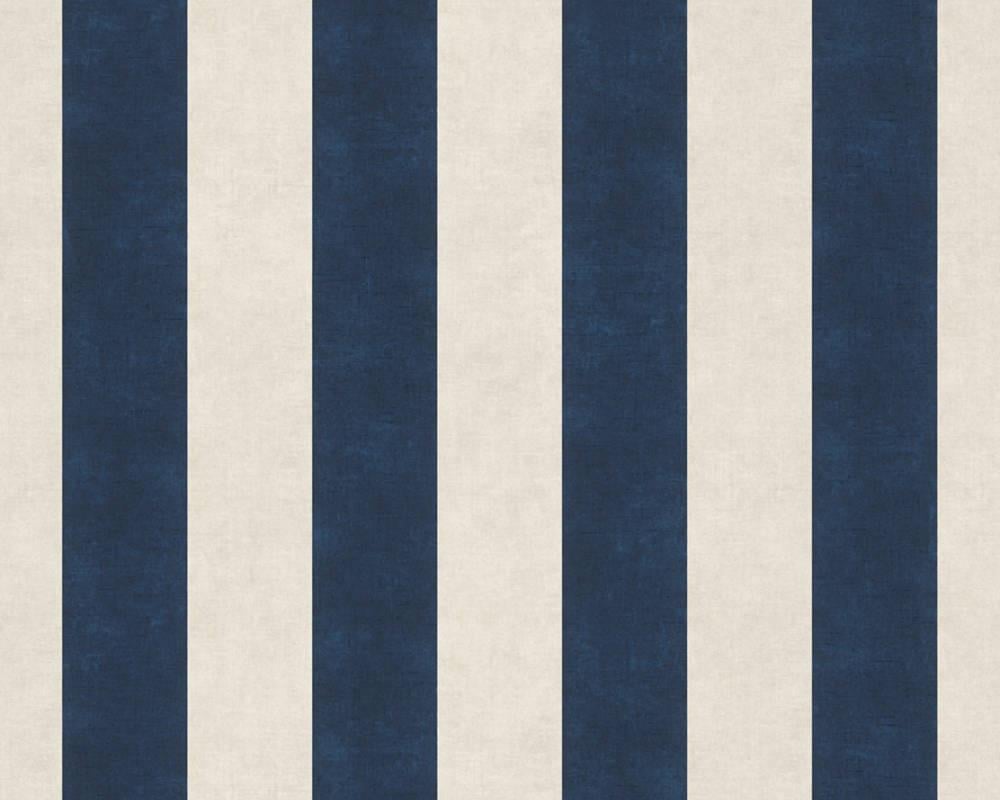 Обои виниловые на флизелиновой основе A.S. Creation Mirable Бежевый/Синий/Серый (36698-1)