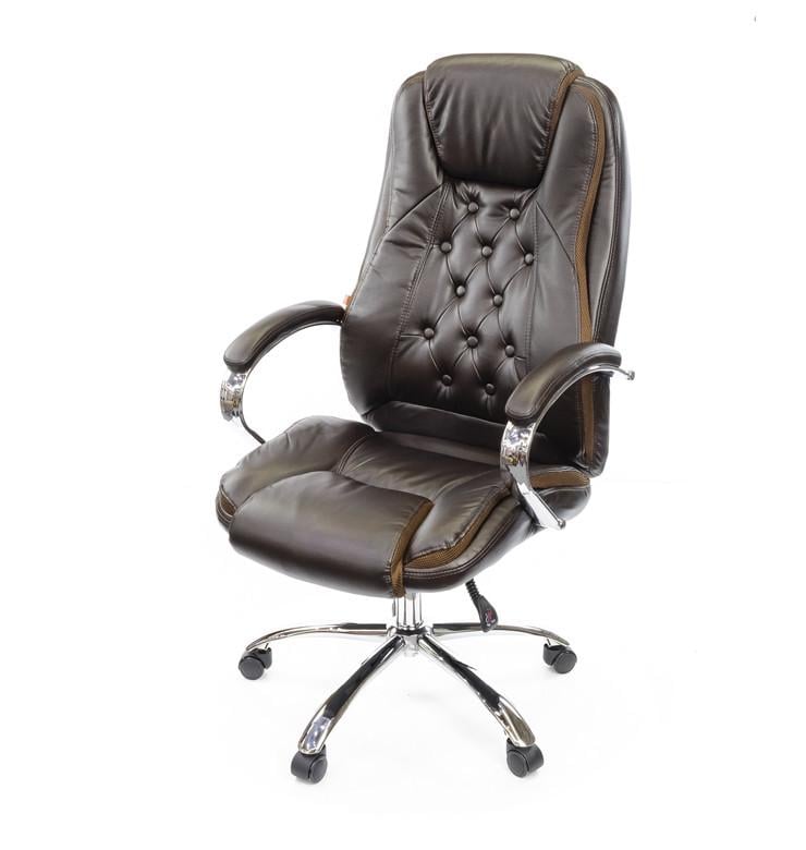 Крісло офісне на коліщатках АКЛАС Бешар CH ANF Коричневий