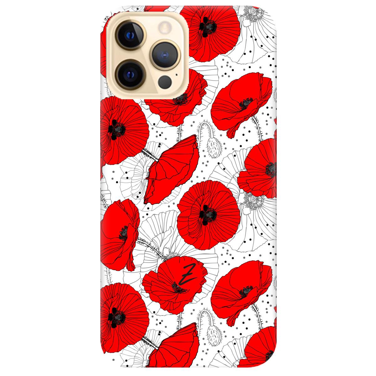 Силіконовий чохол Zorrov для Apple iPhone 12 Pro - Red flower (14080040168087280)