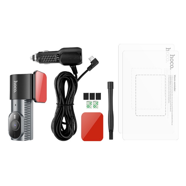 Відеореєстратор автомобільний Hoco WI-FI DV13 Сірий - фото 3 Відеореєстратор автомобільний Hoco WI-FI DV13 Сірий - фото 3