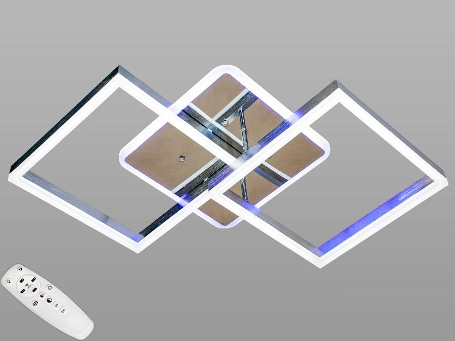 Люстра LED с диммером 90W Хром (8300/2HR LED 3color dimmer)