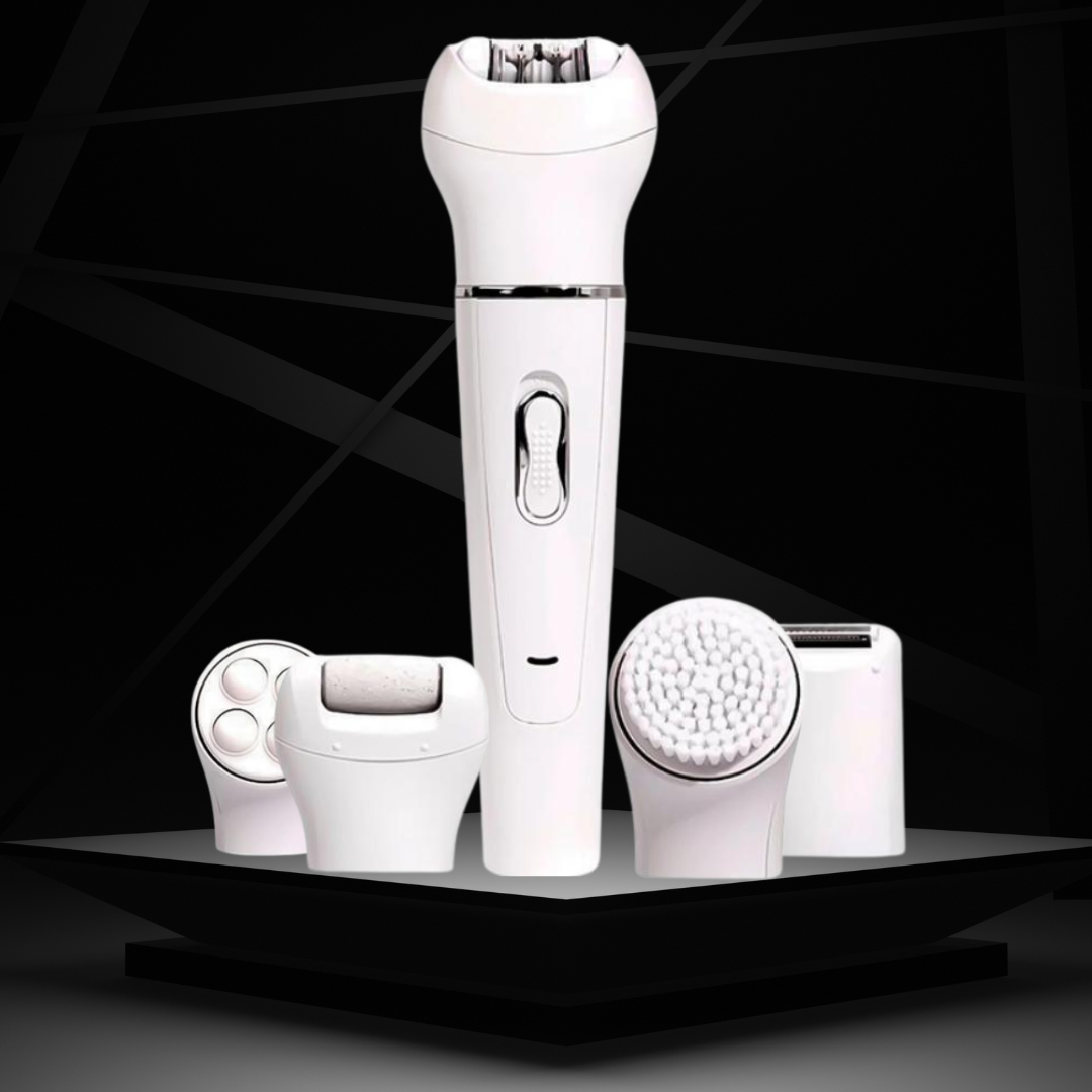Эпилятор женский Kemei 5в1 по уходу за телом со сменными насадками Белый (KM-2198) - фото 2 Эпилятор женский Kemei 5в1 по уходу за телом со сменными насадками Белый (KM-2198) - фото 2