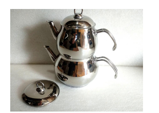 Чайник двухярусный OMS турецкий из нержавеющей стали 1/1,75 л (8012-М) - фото 4