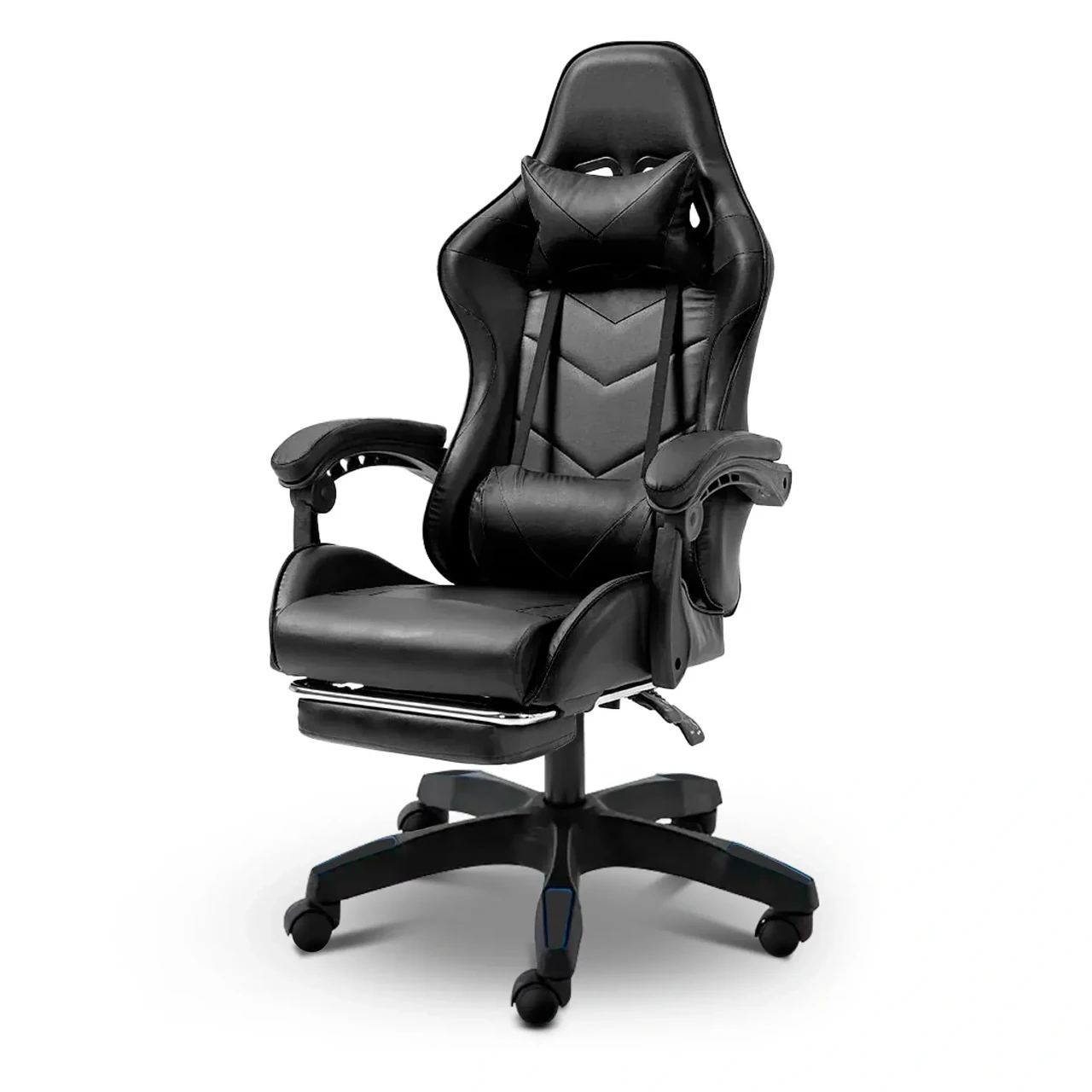 Кресло компьютерное для офиса и дома 4Points DL с подставкой для ног с подушками Черный (40280) - фото 1 Кресло компьютерное для офиса и дома 4Points DL с подставкой для ног с подушками Черный (40280) - фото 1