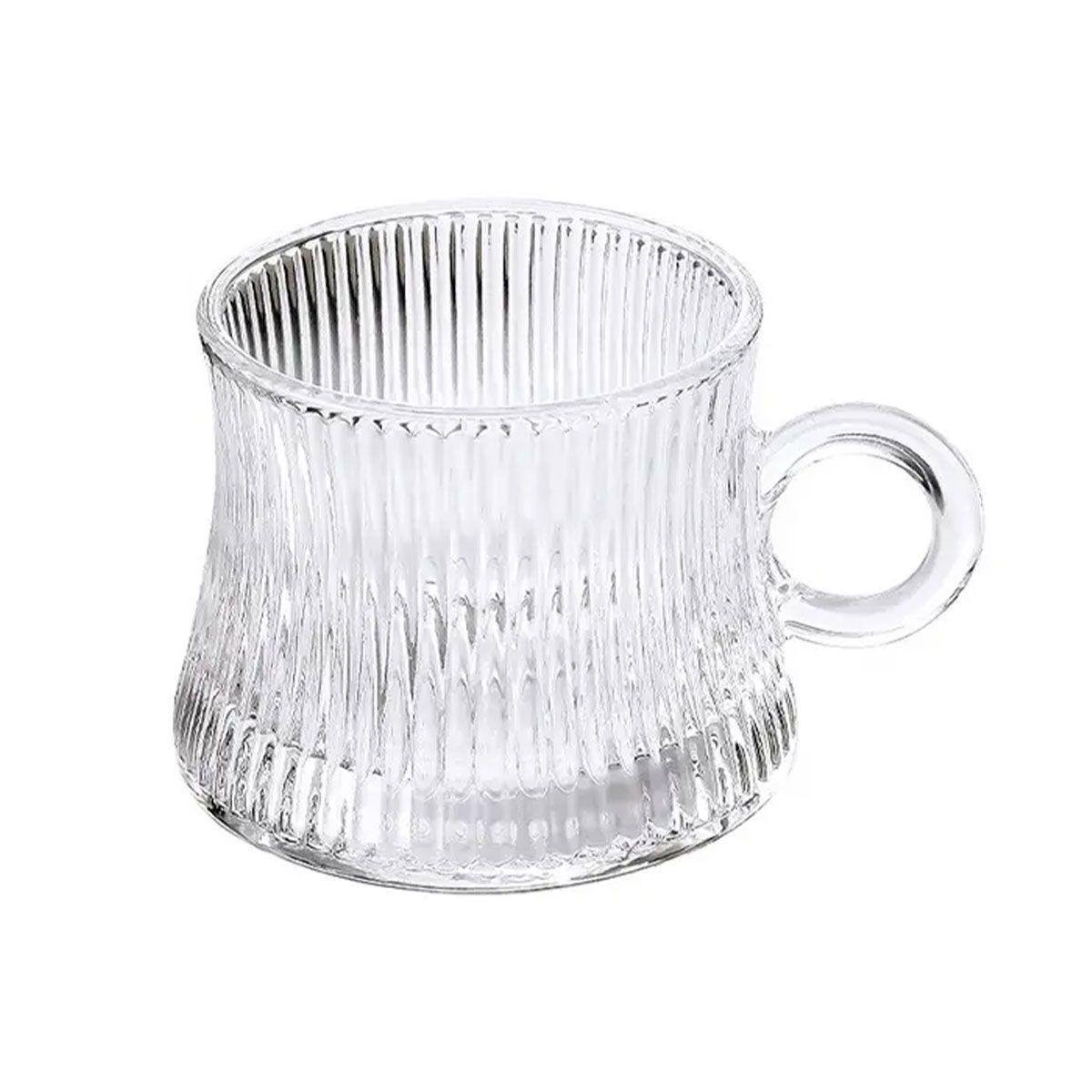 Набір скляних прозорих чашок 6 шт. 270 мл