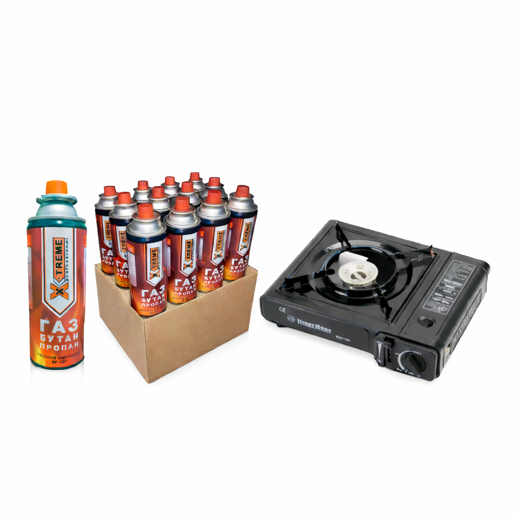 Газова плита з балонами газу 12 шт. (31285308) Газова плита з балонами газу 12 шт. (31285308)