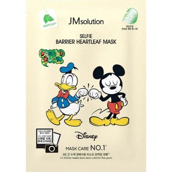 Маска тканевая для лица успокаивающая JM Solution Disney Collection Selfie Barrier Heartleaf с хауттюйнией (11827615)