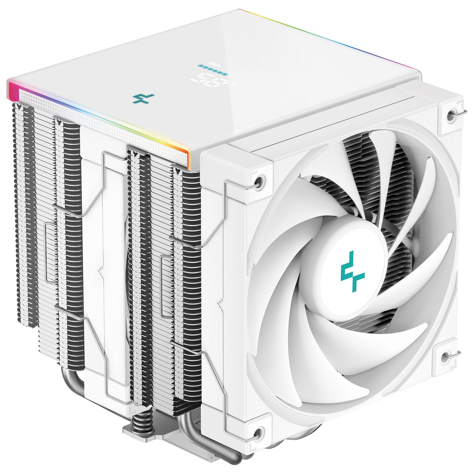 Кулер для процессора Deepcool AK620 Digital SE WH с двумя вентиляторами 120 мм White (R-AK620-WHADMN-GJD) Кулер для процессора Deepcool AK620 Digital SE WH с двумя вентиляторами 120 мм White (R-AK620-WHADMN-GJD)
