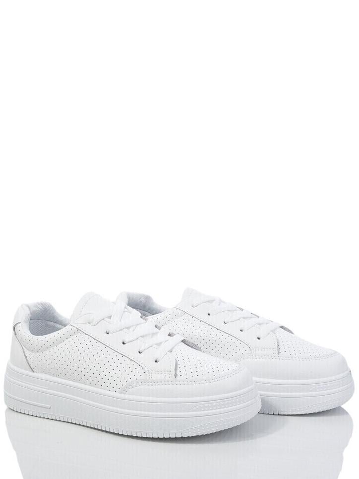 Кроссовки кожаные перфорированные Stilli ADWN410 р. 41 Белый