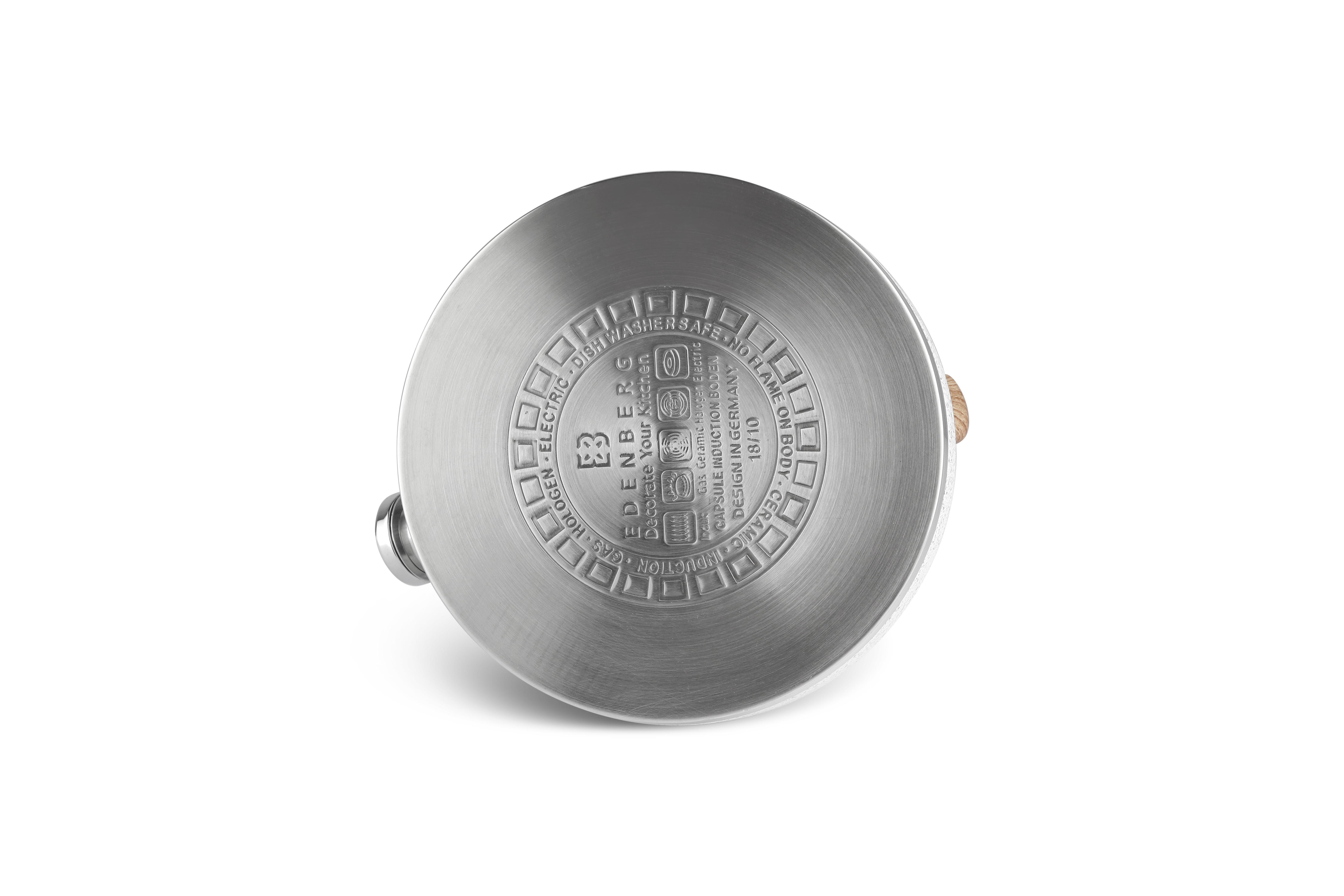 Чайник зі свистком Edenberg EB-8843 із нержавіючої сталі 3 л Білий (57-46-EB-8843-3) - фото 4 Чайник зі свистком Edenberg EB-8843 із нержавіючої сталі 3 л Білий (57-46-EB-8843-3) - фото 4