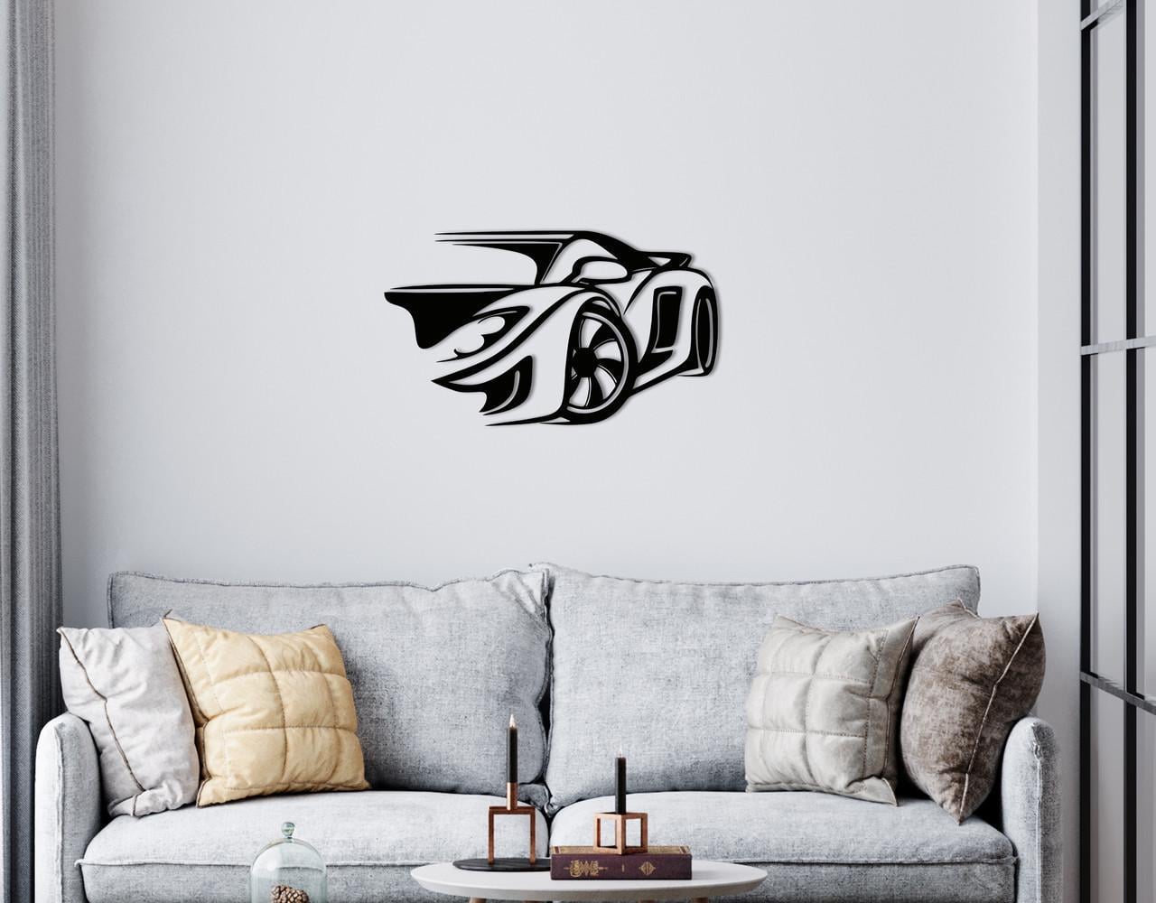Декоративное панно на стену Upwood Decor Dream Cars 70х119 см Black (1570566661)
