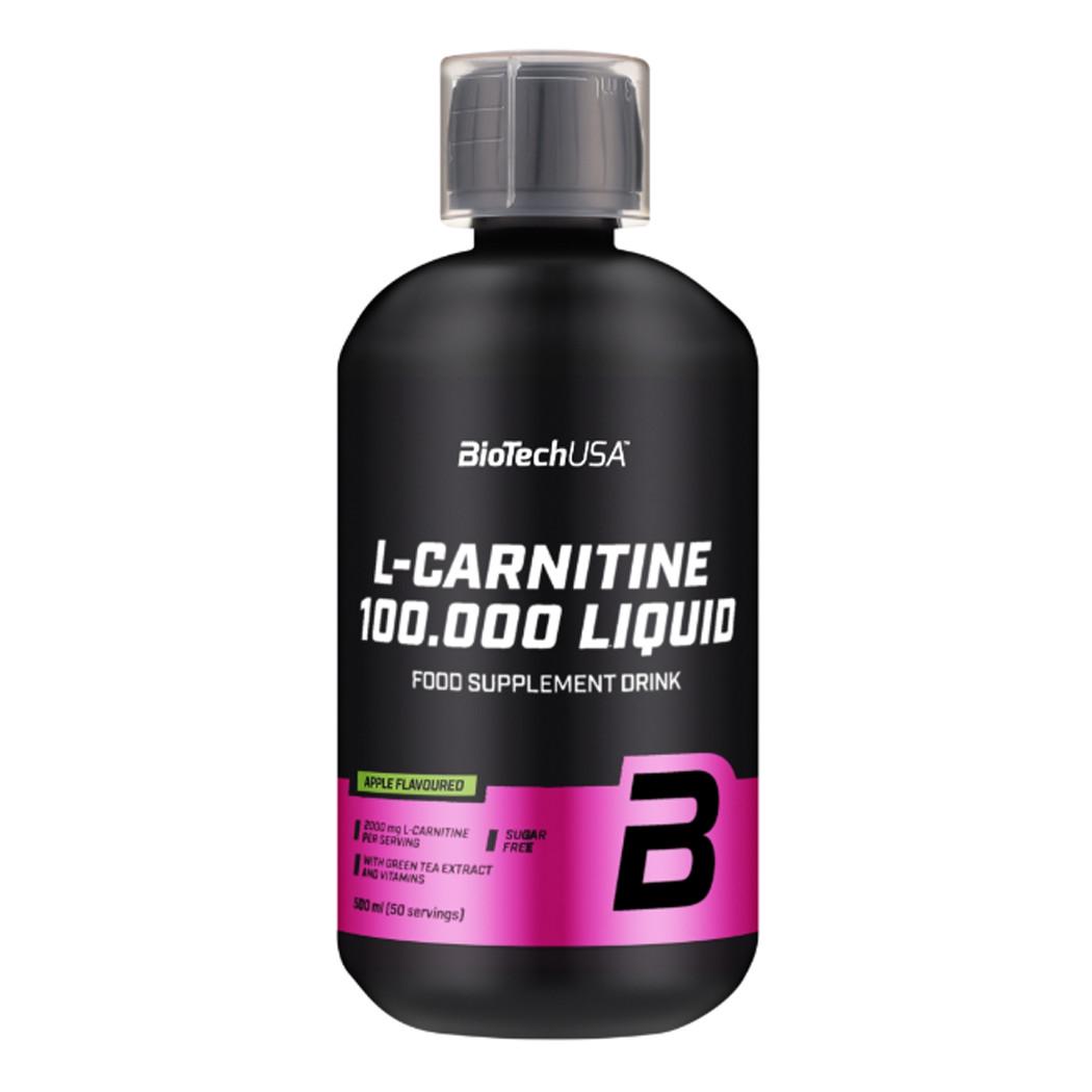 Карнітин BioTech USA L-Carnitine 100.000 500 мл Яблуко (00174-01)