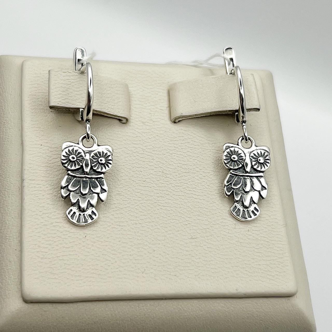 Серебряные серьги Совуня 3,97 г (2553935270) Серебряные серьги Совуня 3,97 г (2553935270)