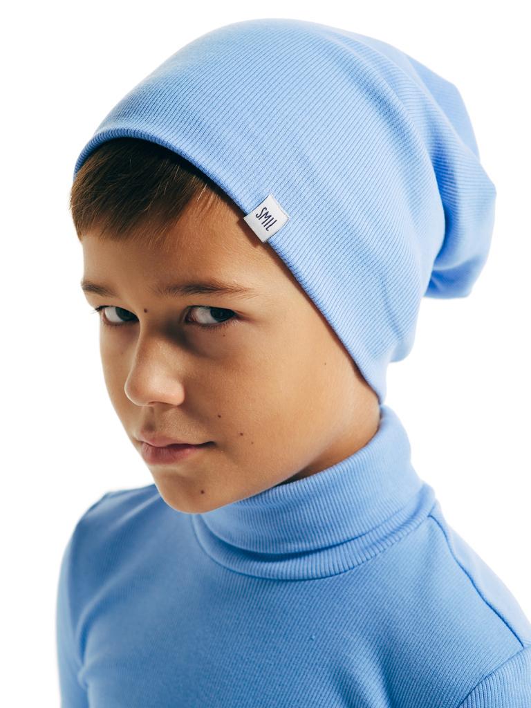 Шапка демисезонная Smil р. 55 иней Синий