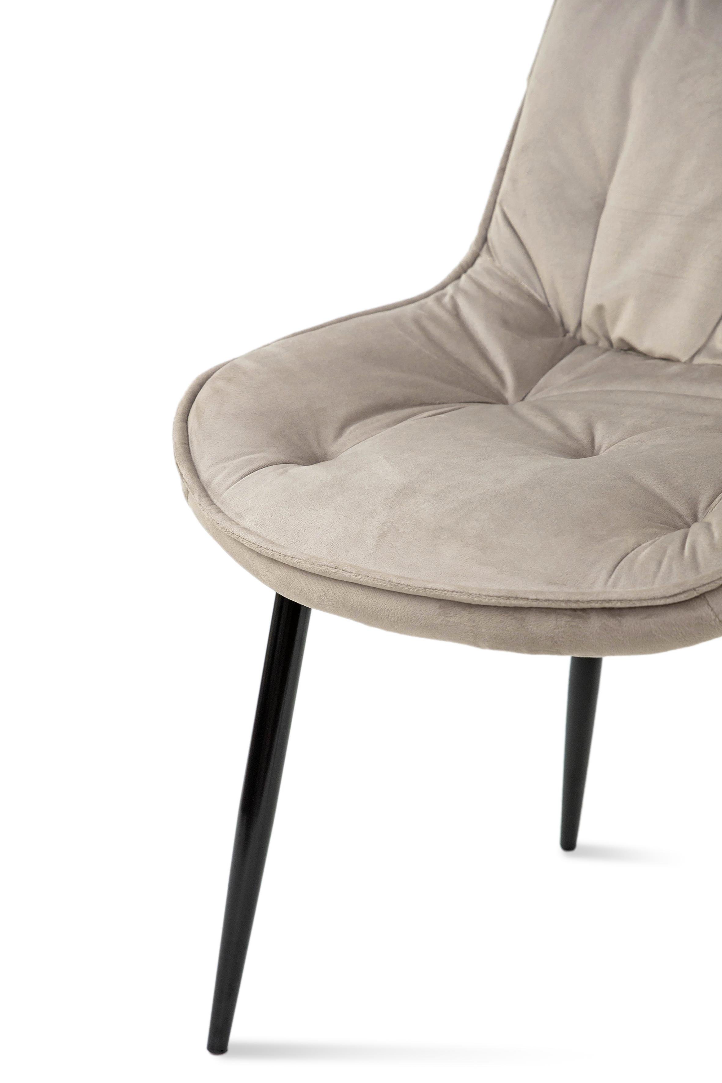 Стілець для кухні та вітальні ГРЕЙС Прадо-R 500х910х580 мм Чорний/Бежевий (GAА0057240) - фото 5 Стілець для кухні та вітальні ГРЕЙС Прадо-R 500х910х580 мм Чорний/Бежевий (GAА0057240) - фото 5