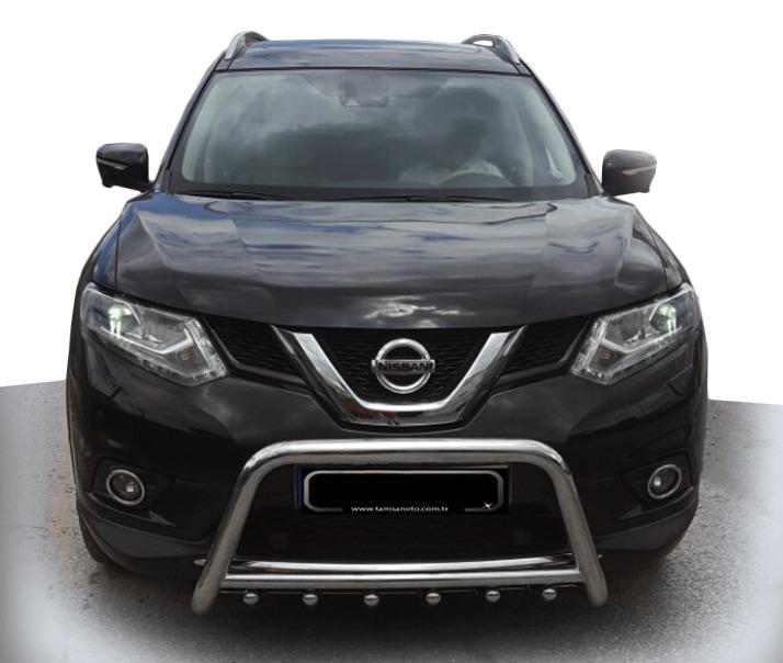 Кенгурятник WT003 CAN для Nissan X-trail T32/Rogue 2014-2021 гг. нержавеющая сталь Хром