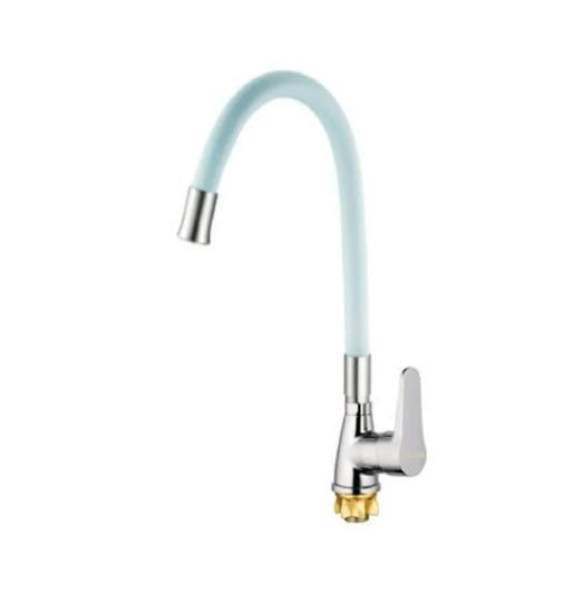 Смеситель для кухни MIXXUS SOP4-146 Reflector с белым силиконовым изливом (MI6491)