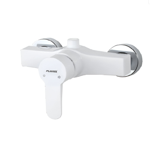 Смеситель для душа PLAMIX MARIO-003 Set со шлангом/лейкой и кронштейном White (MX1894)