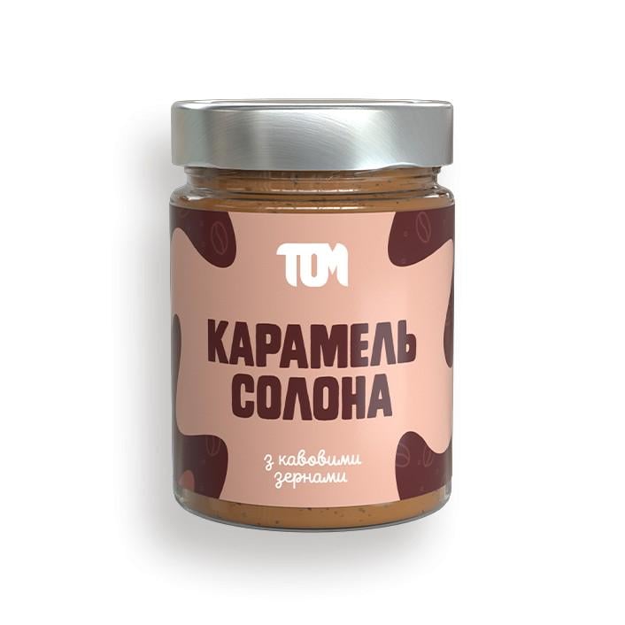 Карамель соленая ТОМ с кофейными зернами 330 г