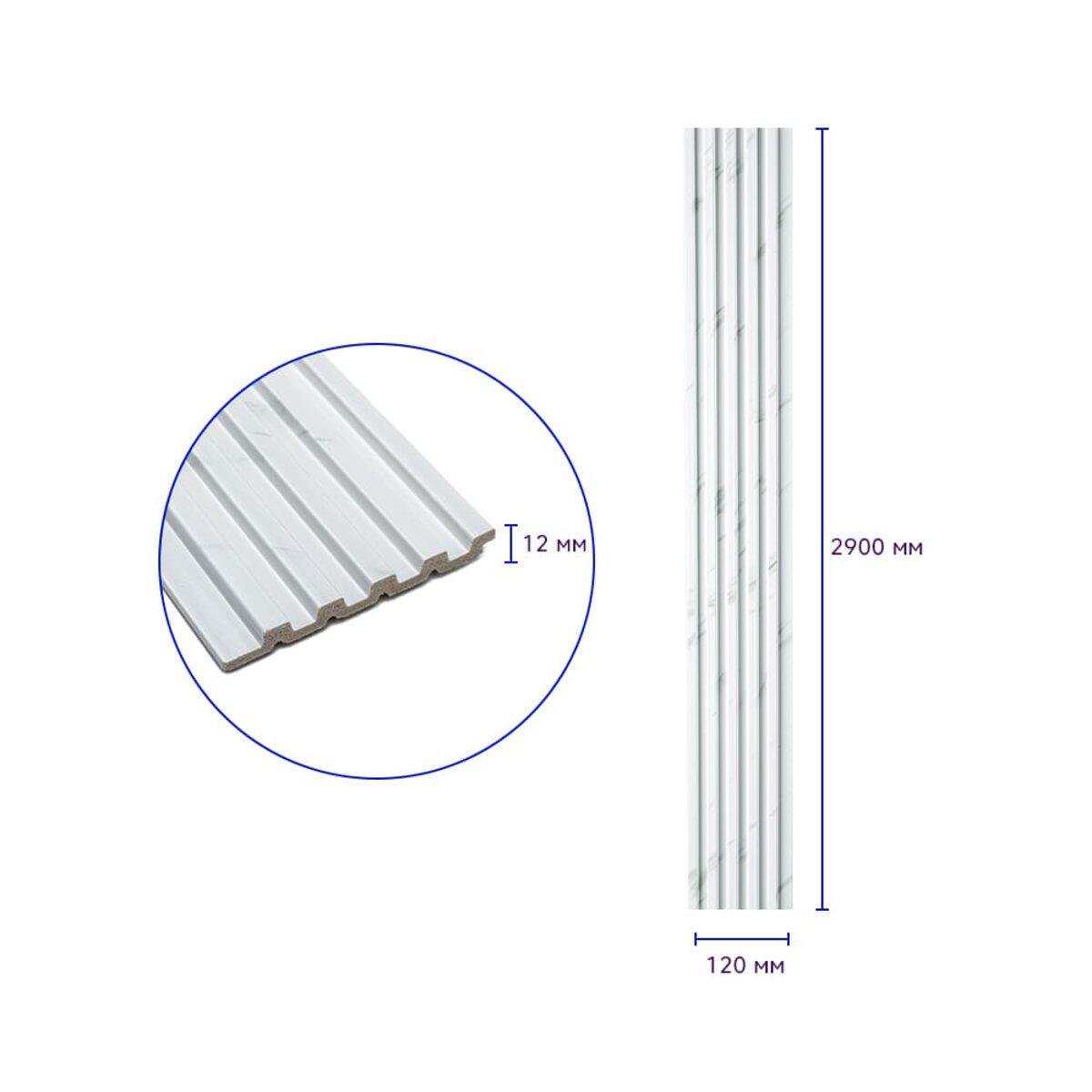 Рейка декоративная PS D 2900x120x12 мм (SW-00002134) - фото 3 Рейка декоративная PS D 2900x120x12 мм (SW-00002134) - фото 3