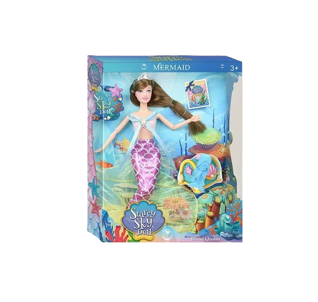 Лялька SK 050 A/48/2 Русалка з аксесуарами 30 см (25587534)