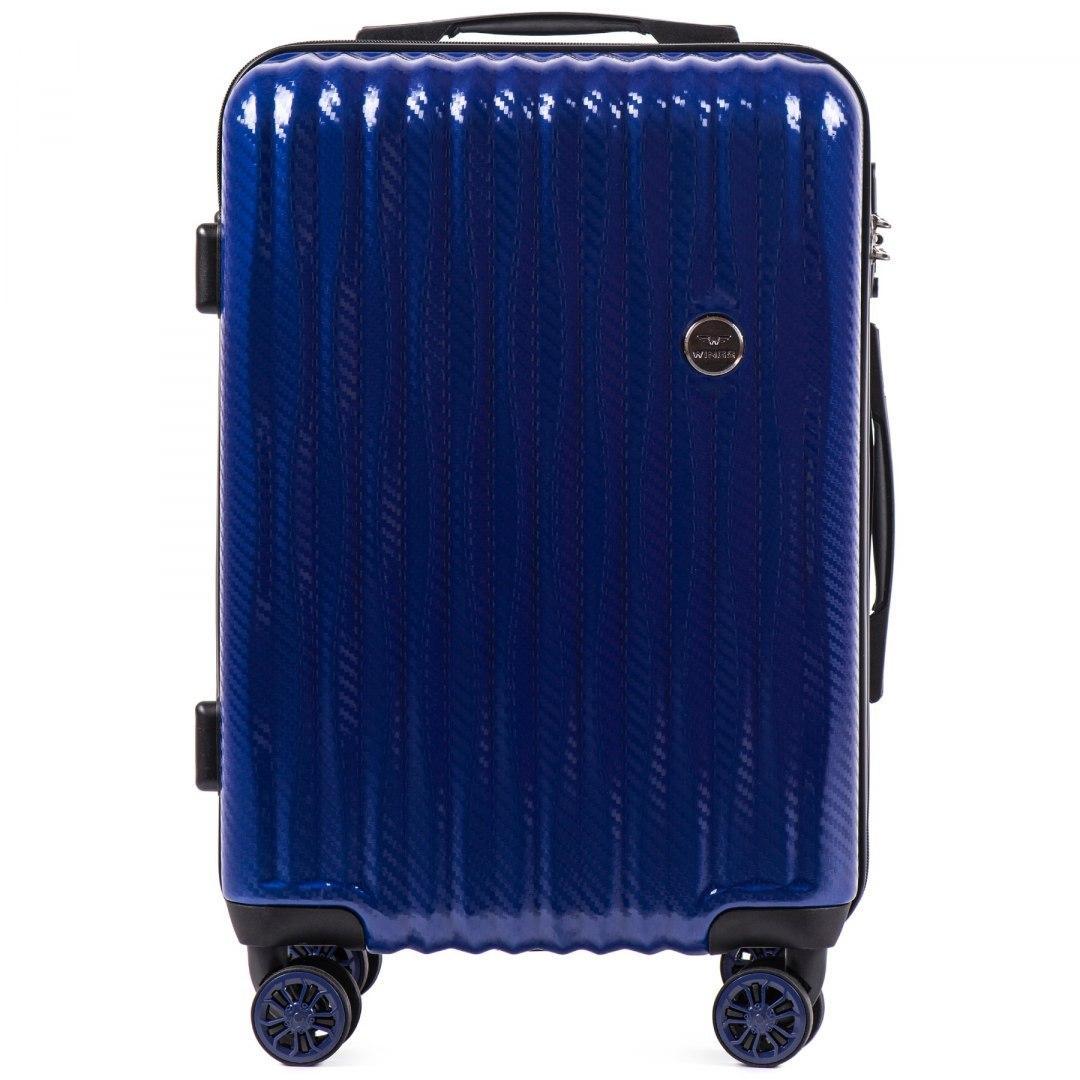Чемодан Wings PC5223 поликарбонат маленький ручная кладь 35 л Темно-синий