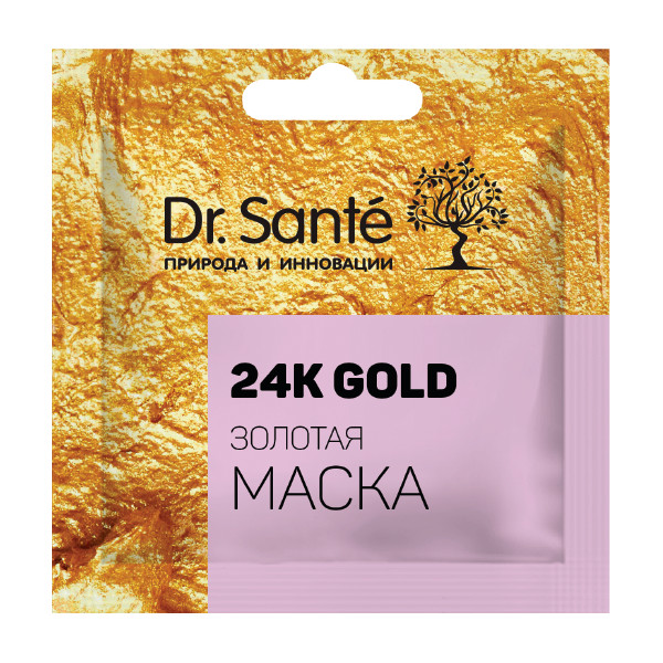 Dr.Sante золотая маска 24k gold 12мл (саше) (8588006039184)