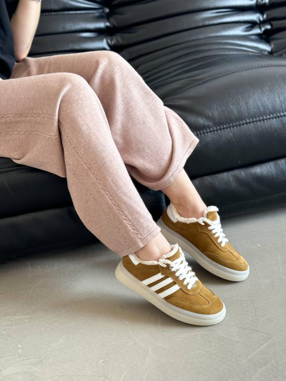 Кеди жіночі на хутрі Maya Shoes р. 38 Гірчичний (3021/1) - фото 5 Кеди жіночі на хутрі Maya Shoes р. 38 Гірчичний (3021/1) - фото 5