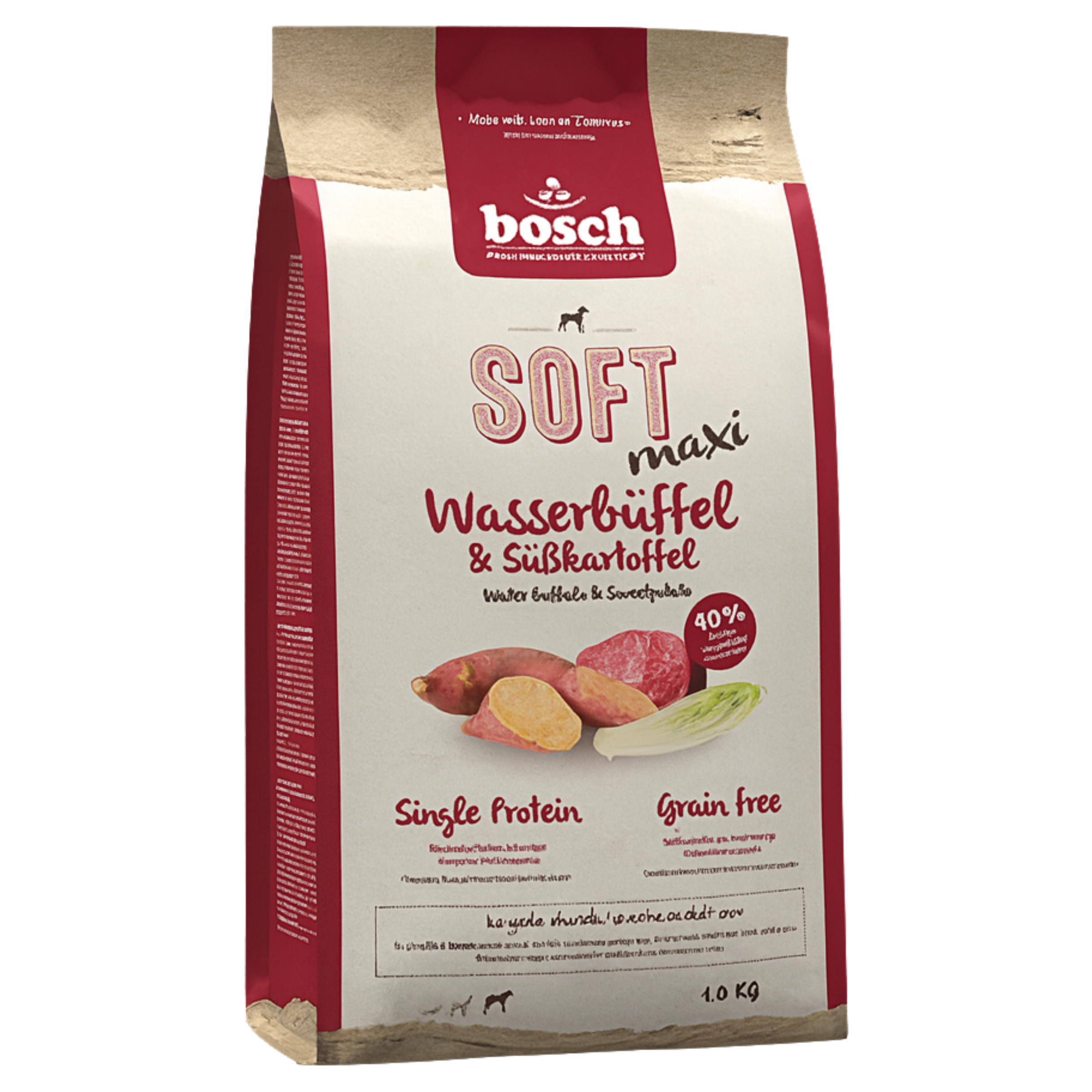 Корм для собак полувлажный Bosch Soft Maxi Water Buffalo&Sweet Potato с буйволом и бататом 12,5 кг Корм для собак полувлажный Bosch Soft Maxi Water Buffalo&Sweet Potato с буйволом и бататом 12,5 кг
