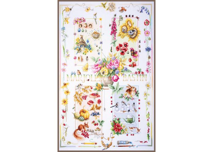 Набор для вышивания крестиком LanArte PN-0188067 Four seasons (50251)