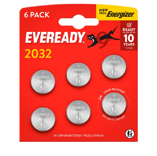 Батарейка Energizer Eveready Lithium CR2032 6 шт.