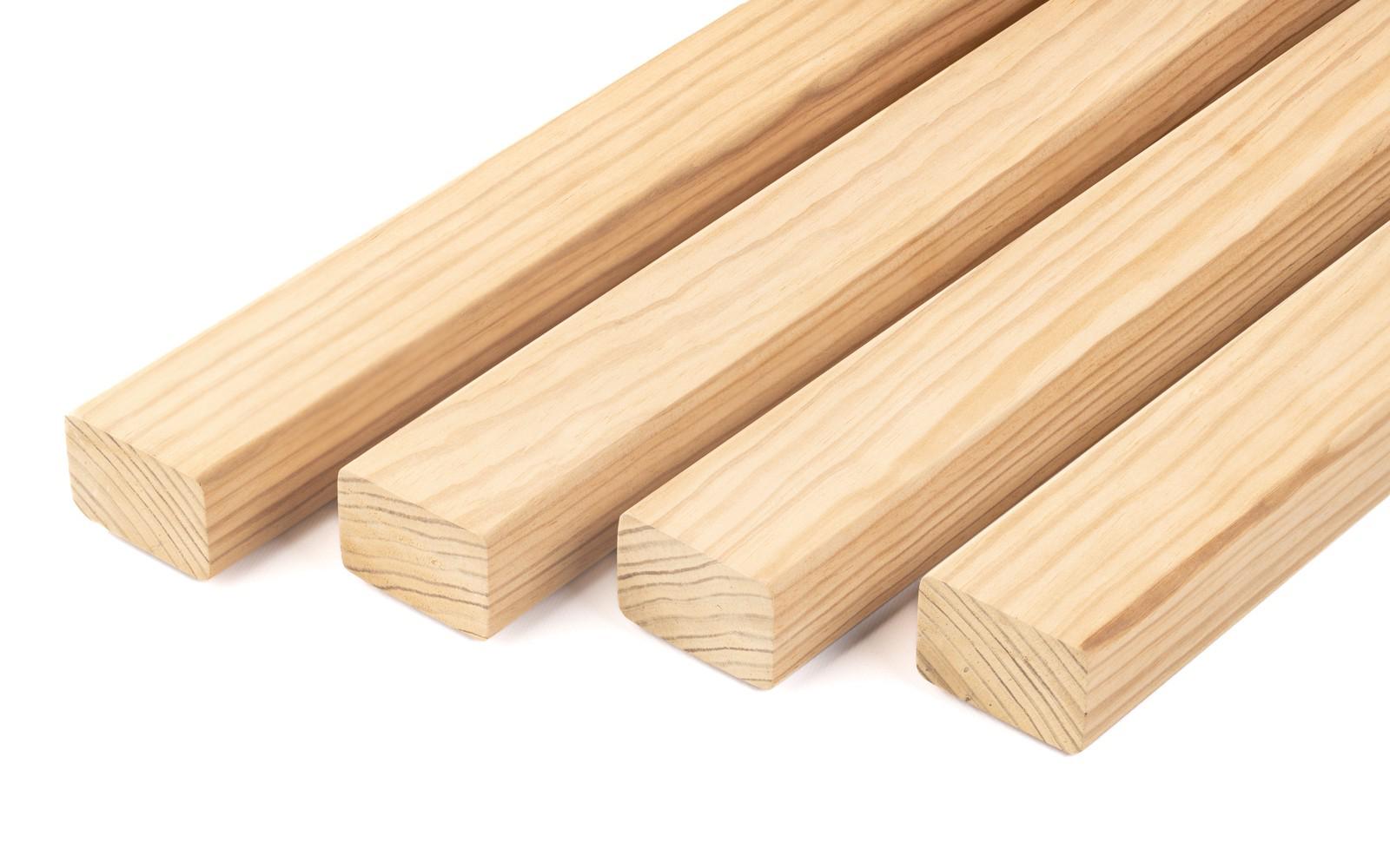 Брус лавковий дерев'яний смерека 120х40х2000 мм