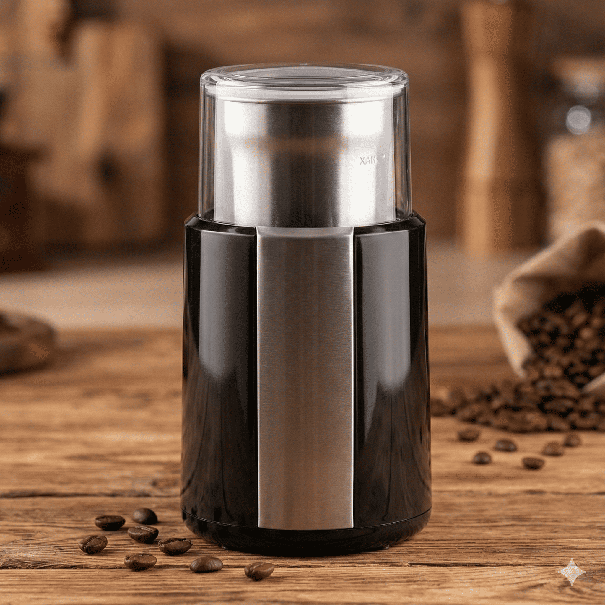 Кофемолка сетевая электрическая электрокофемолка роторная 200 Вт со съемным контейнером на 60 г Черный (WCG-8301) - фото 7