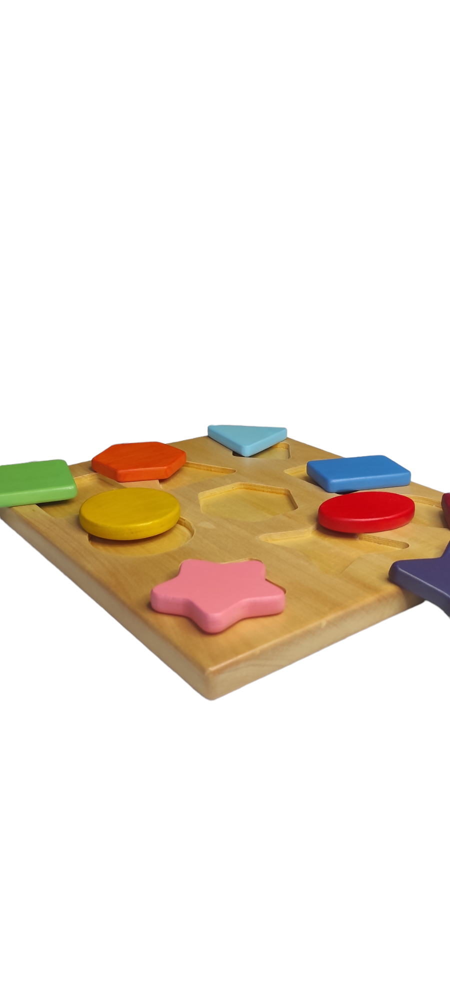 Сортер из дерева геометрические фигуры/планшетки  (NAS0004)