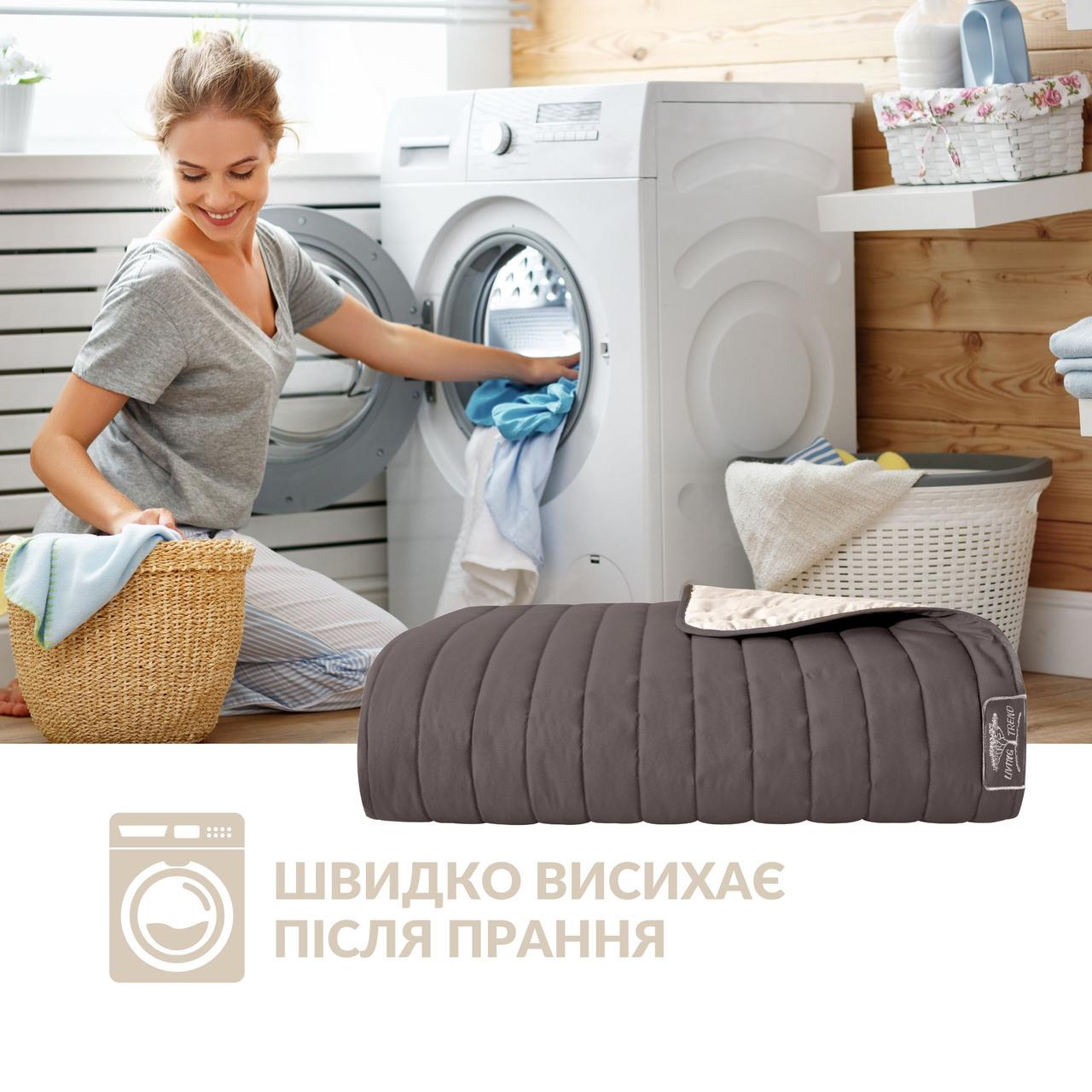 Покрывало IDEIA Стиль Люкс двухстороннее 220х240 см Шоколад/Бежевый (25898145) - фото 4 Покрывало IDEIA Стиль Люкс двухстороннее 220х240 см Шоколад/Бежевый (25898145) - фото 4