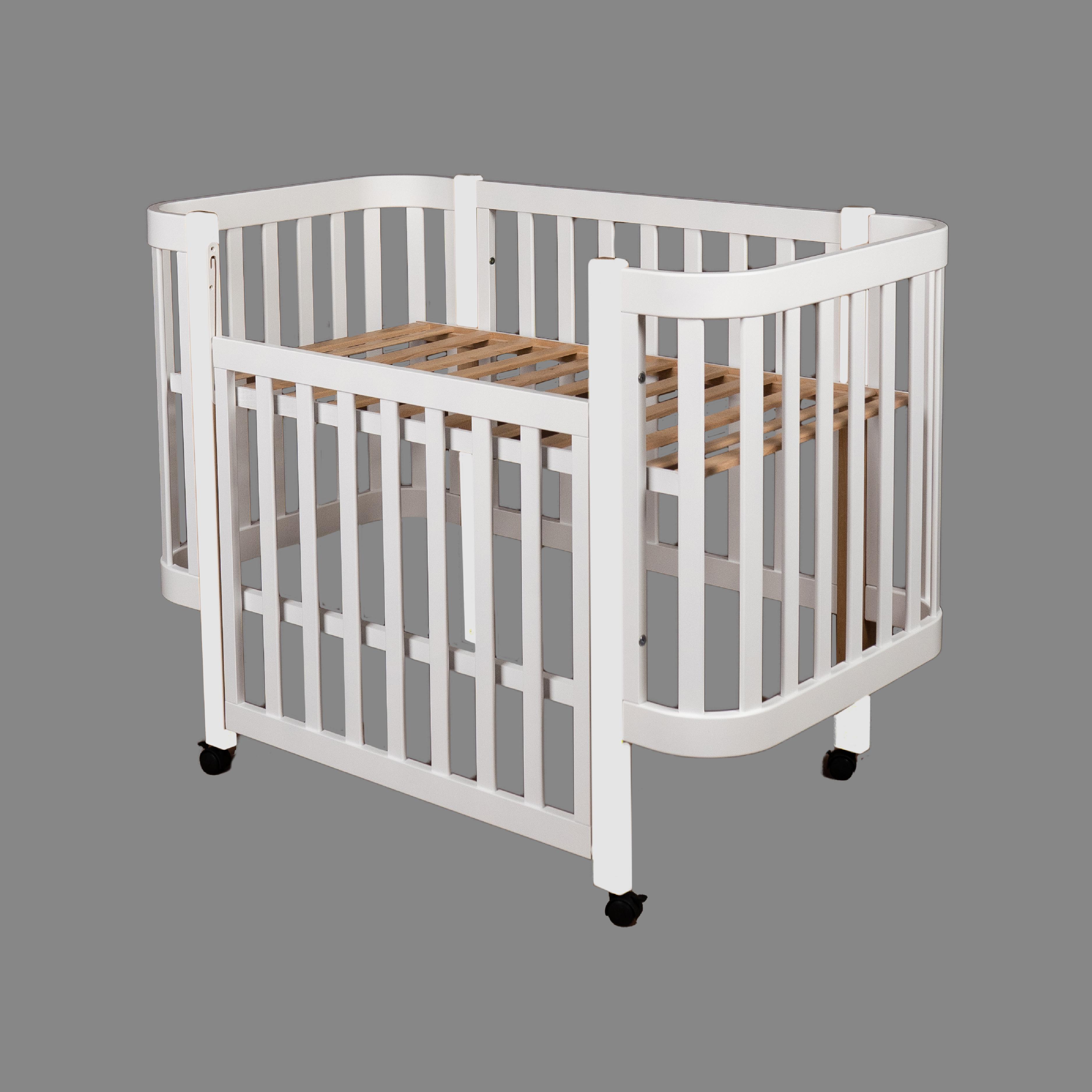 Детская кроватка Dominanta Милано с опускной боковиной Белый (ЛД 7 Б_02) - фото 4 Детская кроватка Dominanta Милано с опускной боковиной Белый (ЛД 7 Б_02) - фото 4