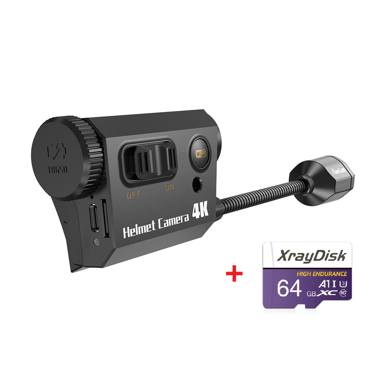 Камера RunCam2 4К на шолом для військових і карта пам'яті - фото 9