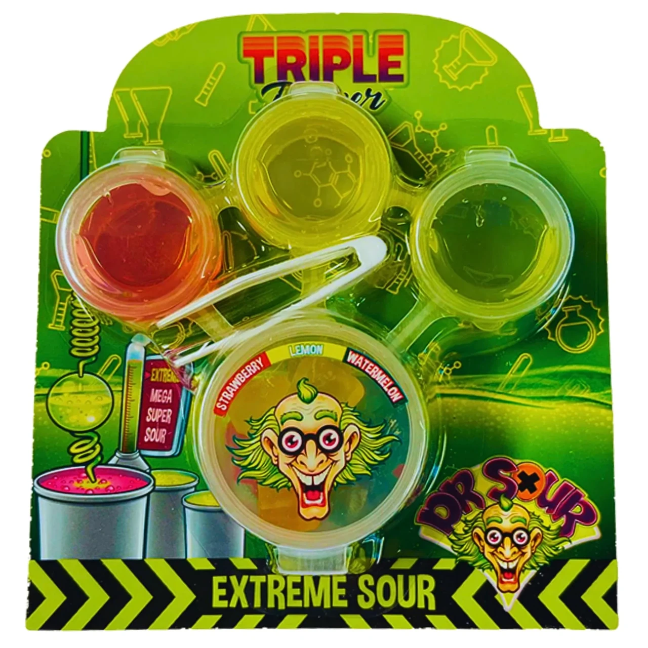 Конфеты кислые жидкие Dr Sour Triple Dipper 54 г (2337793411)