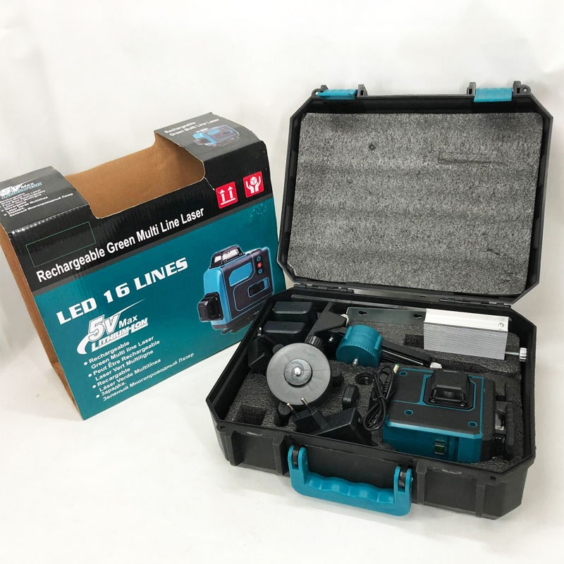 Лазерний рівень Laser 4D blue нівелір акумуляторний 16 ліній 30 м (26202693) - фото 11