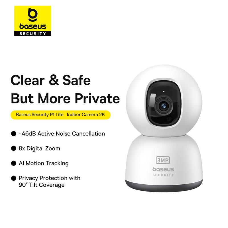 IP-камера видеонаблюдения BASEUS Security P1 Series Indoor 3MP OS White EU (S0TV002132) - фото 8 IP-камера видеонаблюдения BASEUS Security P1 Series Indoor 3MP OS White EU (S0TV002132) - фото 8