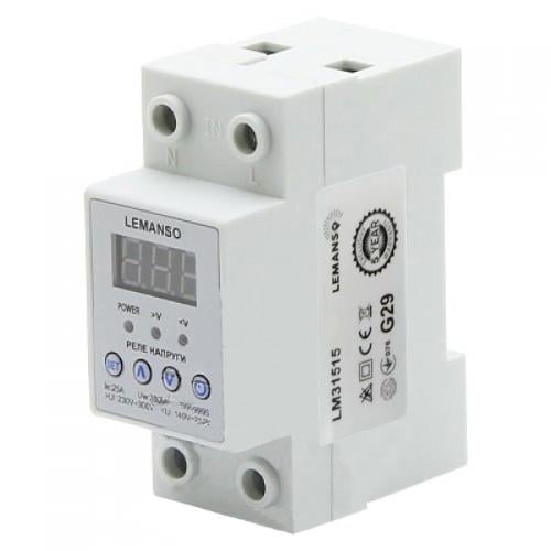 Реле напруги Lemanso із термозахистом LM31515-63A
