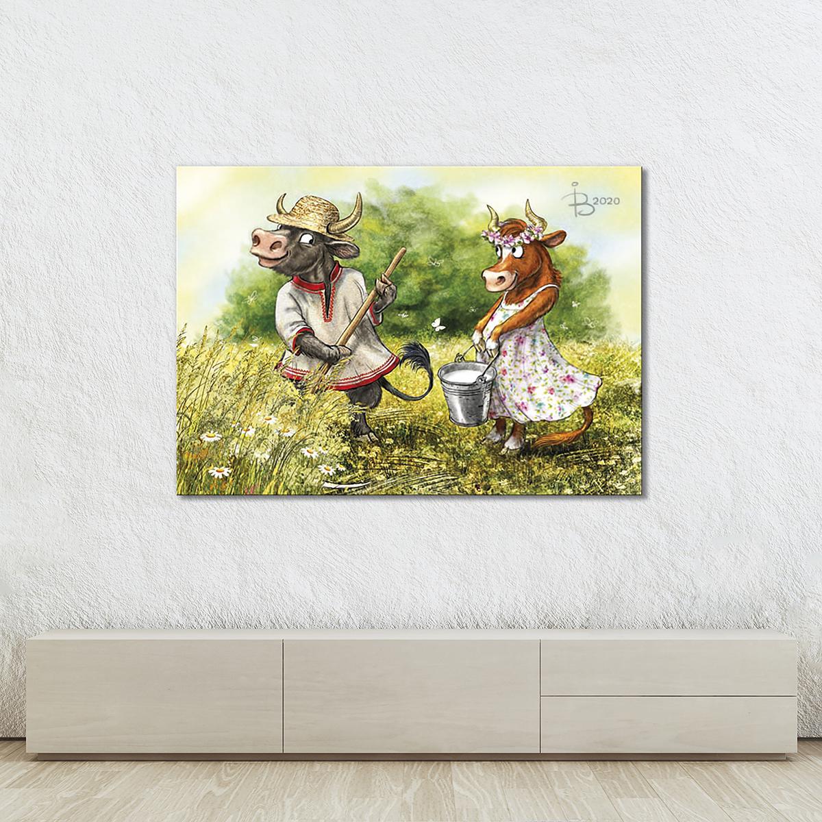 Модульная картина Глаза в глаза 1 модуль 60x90 см