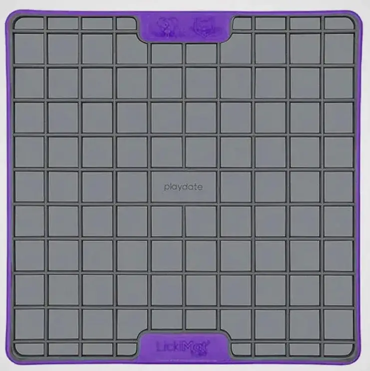 Коврик для лакомства LickiMat Playdate Tuff Series Фиолетовый - фото 1 Коврик для лакомства LickiMat Playdate Tuff Series Фиолетовый - фото 1