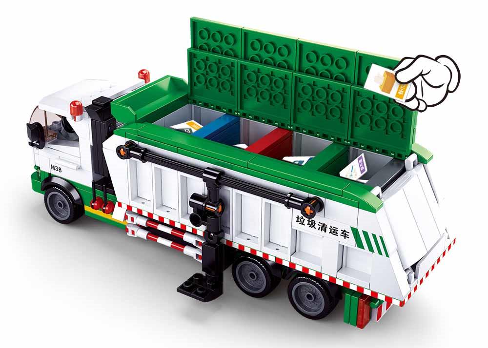 ᐉ Конструктор Sluban M38-B0780 Мусоровоз 432 детали 3 фигурки