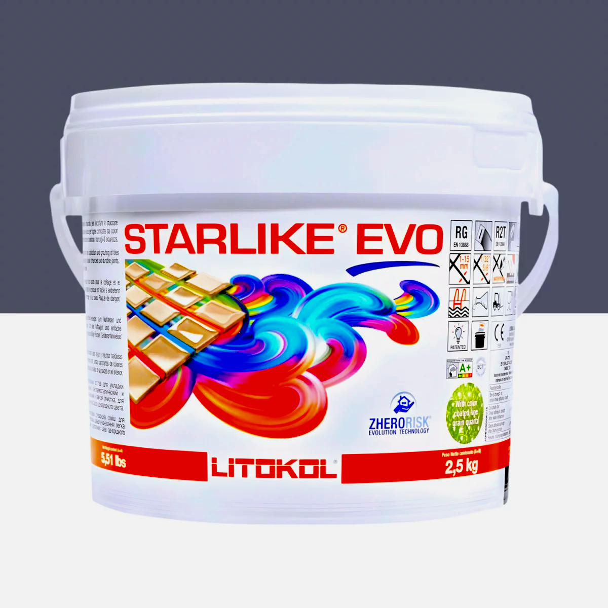 Затирка для плитки Litokol Starlike EVO 130 двокомпонентна епоксидна 2,5 кг Ардезія