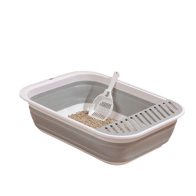 Лоток раскладной для кошек RIAS LBC-04 с совком 53x40x14.5 см White-Grey (3_07032) Лоток раскладной для кошек RIAS LBC-04 с совком 53x40x14.5 см White-Grey (3_07032)