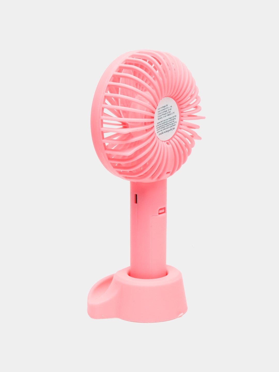 Вентилятор-мини ручной на аккумуляторе X-9 800 мАч USB 3 скорости съемная подставка Розовый (38-рож-6372) - фото 9 Вентилятор-мини ручной на аккумуляторе X-9 800 мАч USB 3 скорости съемная подставка Розовый (38-рож-6372) - фото 9